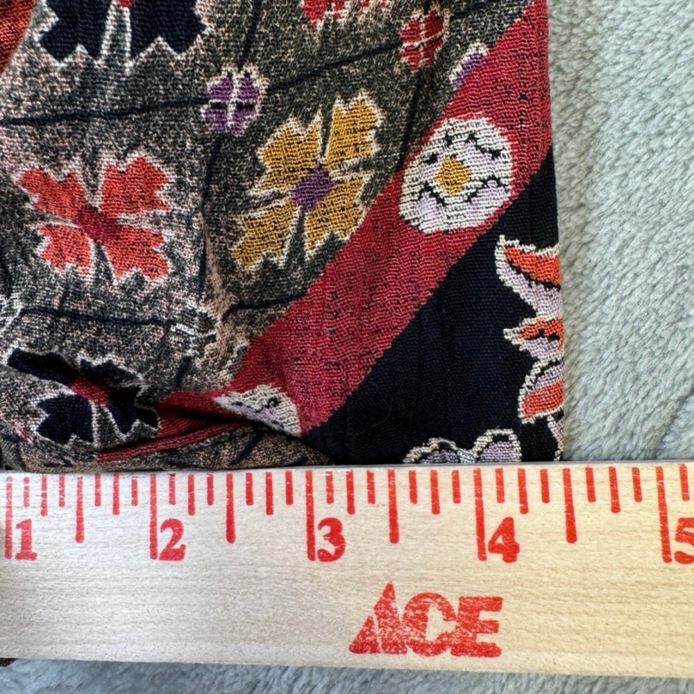 Dorothy Schoelen Platinum Cropped Jacket Large Mixed Print Artwear Vintage Style - Picture 10 of 15